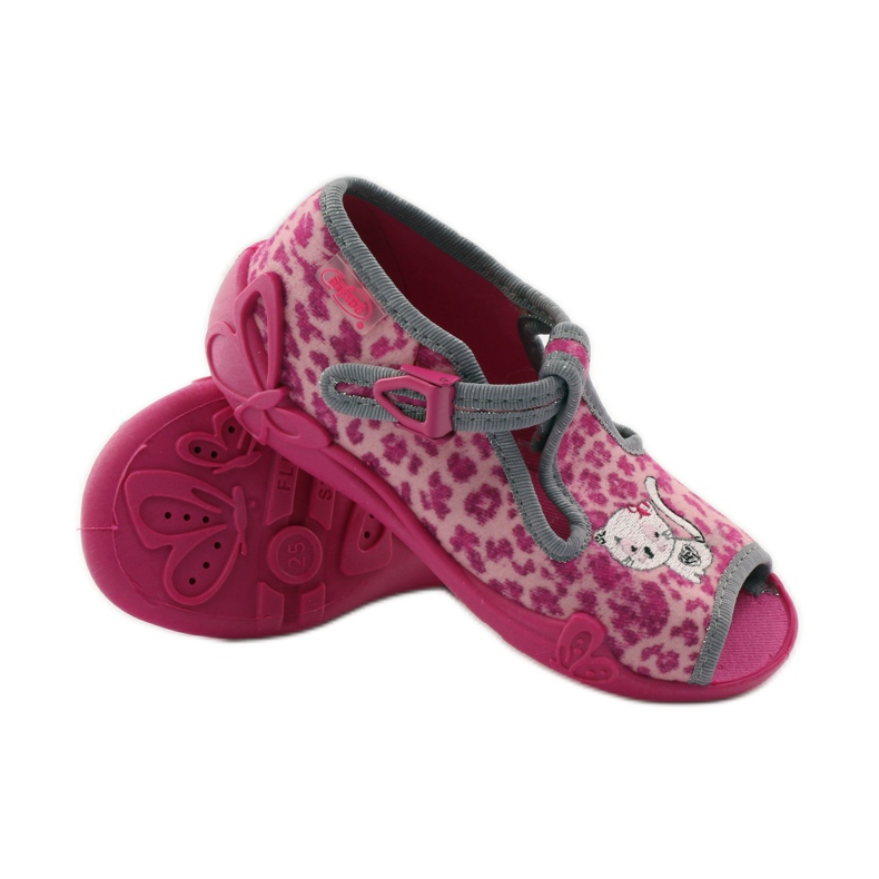 Pantoffeln Panther Befado 213P100 kitty pink rosa 3