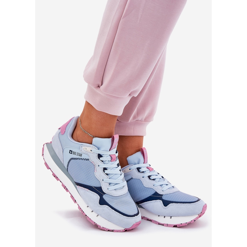 Women's Wildleder Light Sports Schuhe Big Star RR274236 Hi-polischblau 1