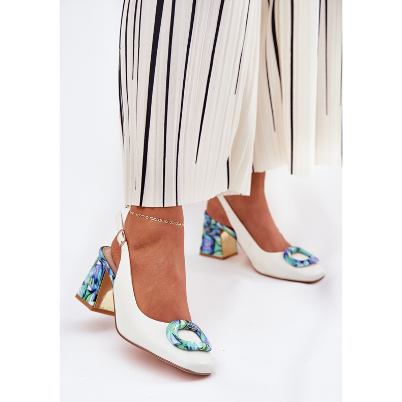 S.Barski Damen-Ledersandalen für Frauen auf dem D &amp; A CR51-002 White Post weiß 2