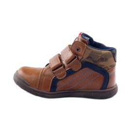 American Club Sport mit einem amerikanischen 16213 Ledereinsatz marineblau braun 2