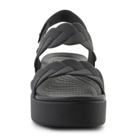 Crocs Sandals Brooklyn gewebt Low Wedge 209977-060 schwarz 2