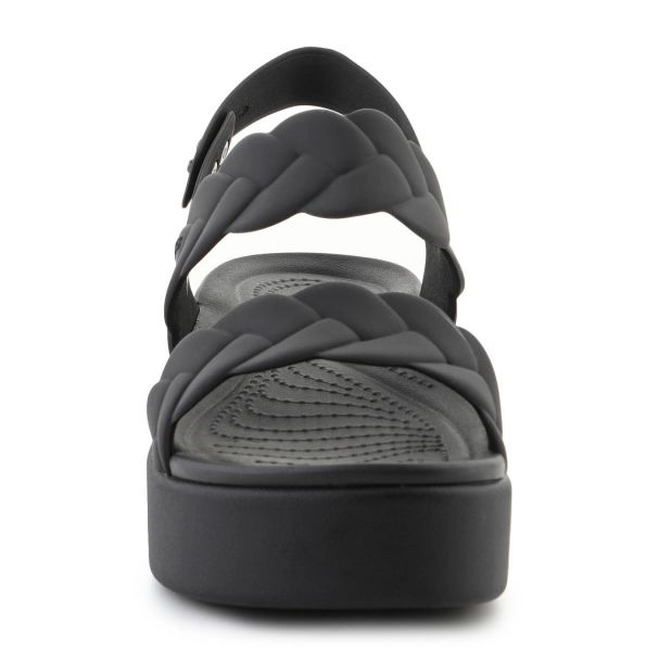 Crocs Sandals Brooklyn gewebt Low Wedge 209977-060 schwarz 2