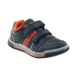 American Club ADI American 152625 marineblaue Turnschuhe navy blau orange 1