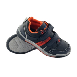 American Club ADI American 152625 marineblaue Turnschuhe orange 3