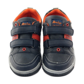 American Club ADI American 152625 marineblaue Turnschuhe orange 4