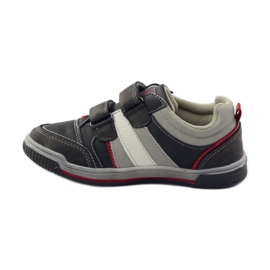 American Club ADI Kindersportschuhe mit Klettverschluss American 152625 grau rot 2