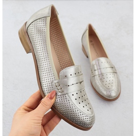 Frauenschuhe Lords Openwork Metallic Golden Potocki 12581 2