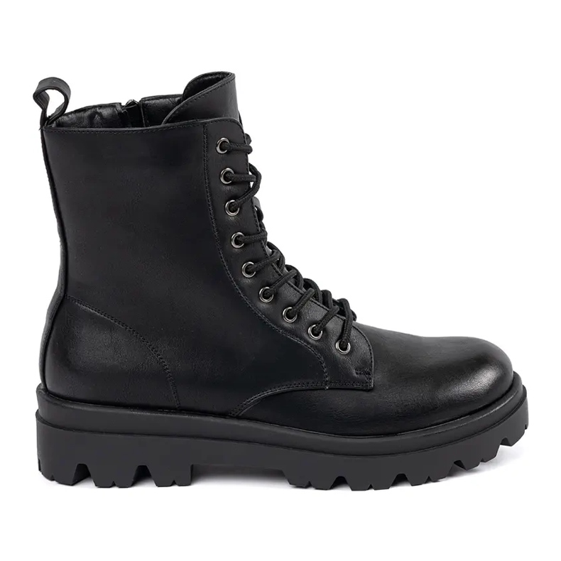 Schwarze Shelovet Schnürboots für Damen 1