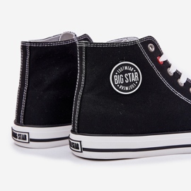 Materielle Männer-Sneaker Big Star NN174304 Hi-Poly-System schwarzes System 2