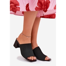 Schwarze Pistil Damen High Heels 1