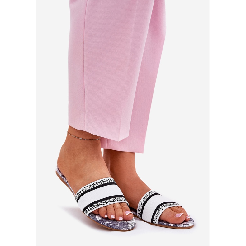 Patrouched Flat Damen Flip Flops weiß 1