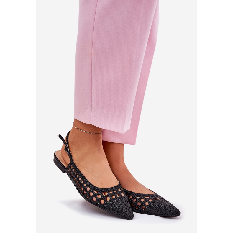 Black -Haeled Ballerinas schwarz 1