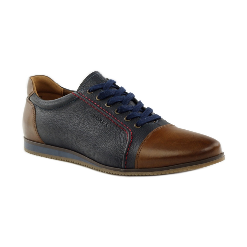 Badura 3173 marineblaue Sportschuhe braun 1
