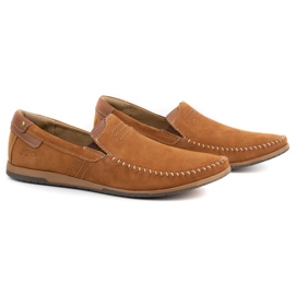 KOMODO Herren Lederslipper 876 camel braun 2