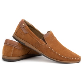 KOMODO Herren Lederslipper 876 camel braun 5