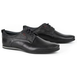 Olivier Herren Lederschuhe 731 Schwarz 2