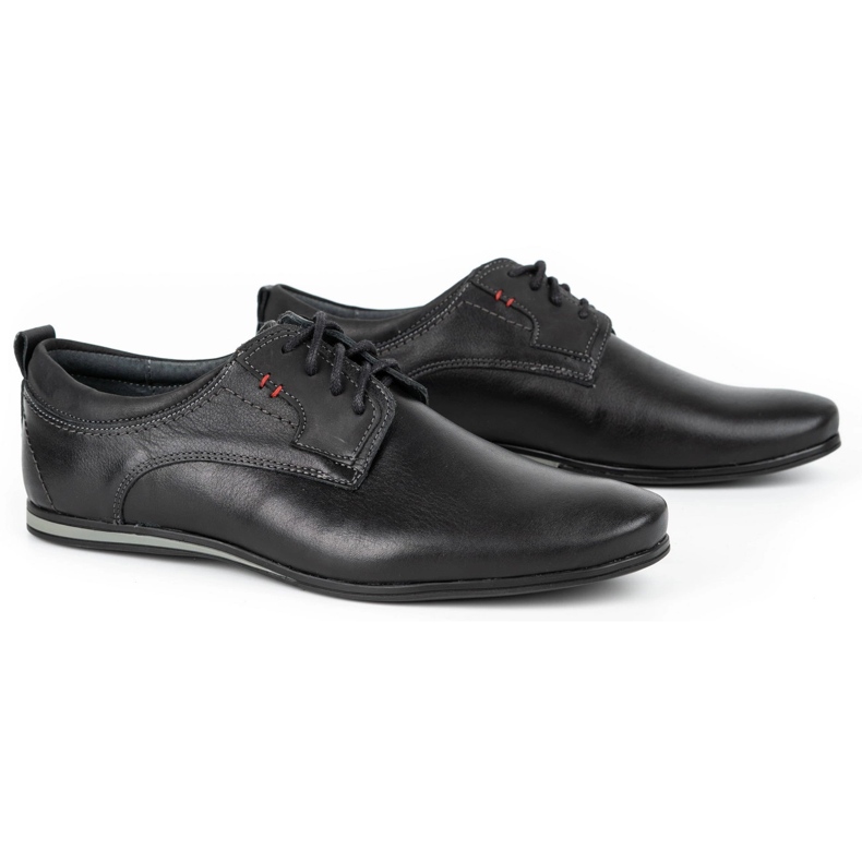 Olivier Herren Lederschuhe 731 Schwarz 2