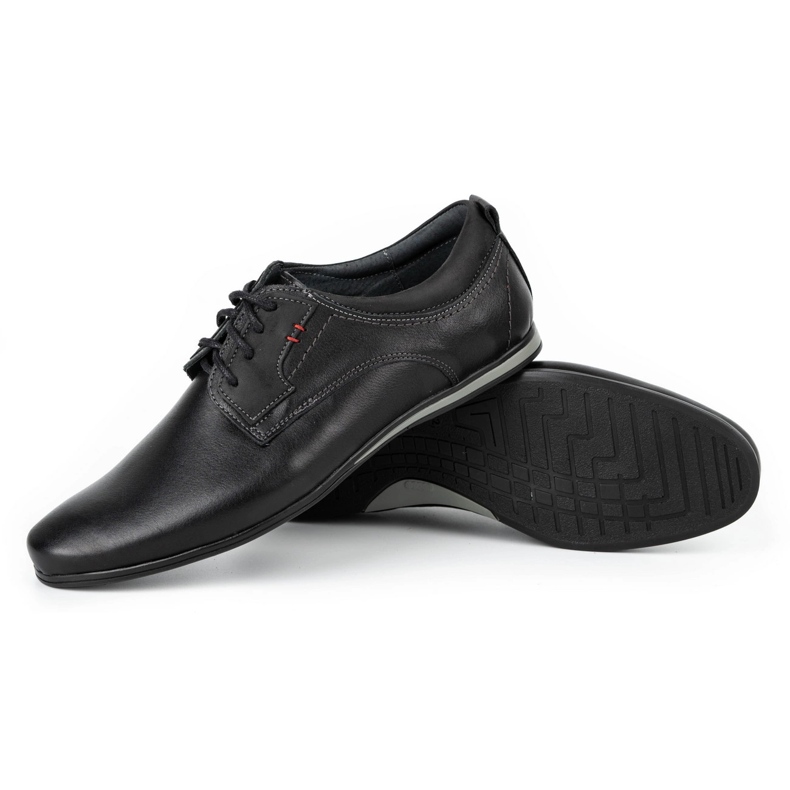 Olivier Herren Lederschuhe 731 Schwarz 3