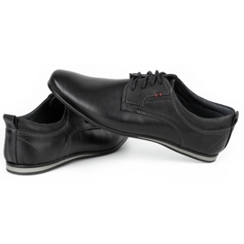 Olivier Herren Lederschuhe 731 Schwarz 5