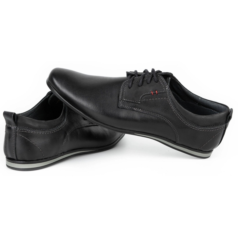 Olivier Herren Lederschuhe 731 Schwarz 5
