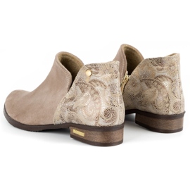 Olivier Bequeme beige Frauenstiefel 1