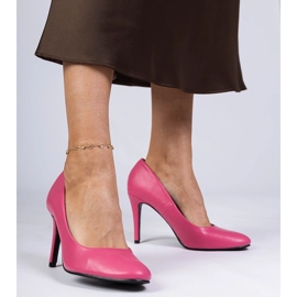 Pink klassische Pumpen auf einer High Heel rosa 1