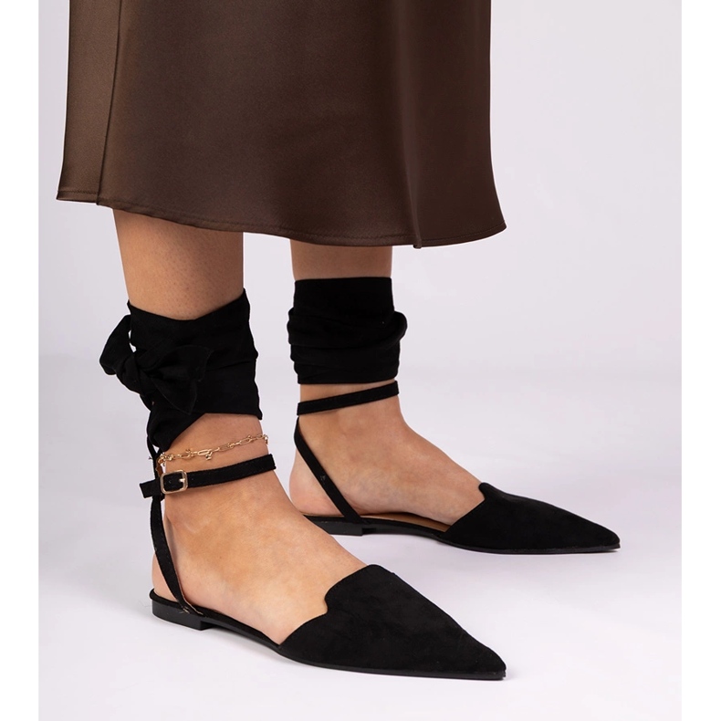 Schwarze flache Absätze 2