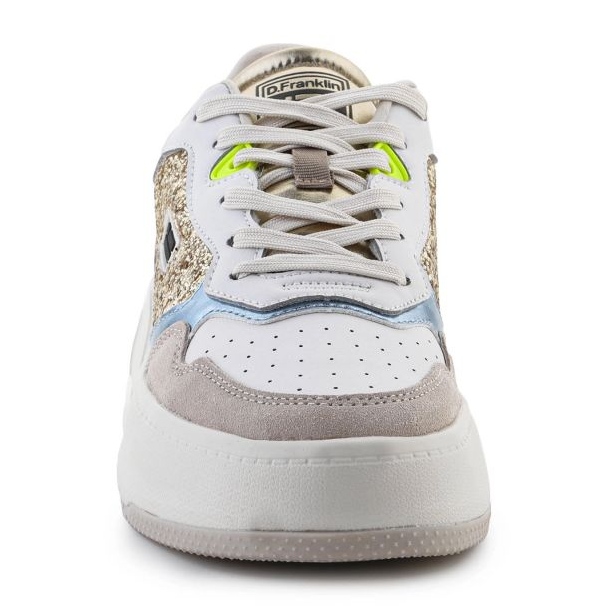 D.Franklin Court Basic Glitter DFSH321096-Gold-Schuhe weiß 2