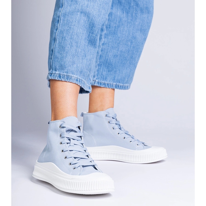 Blaue Guerrino-Plateau-Sneaker 1