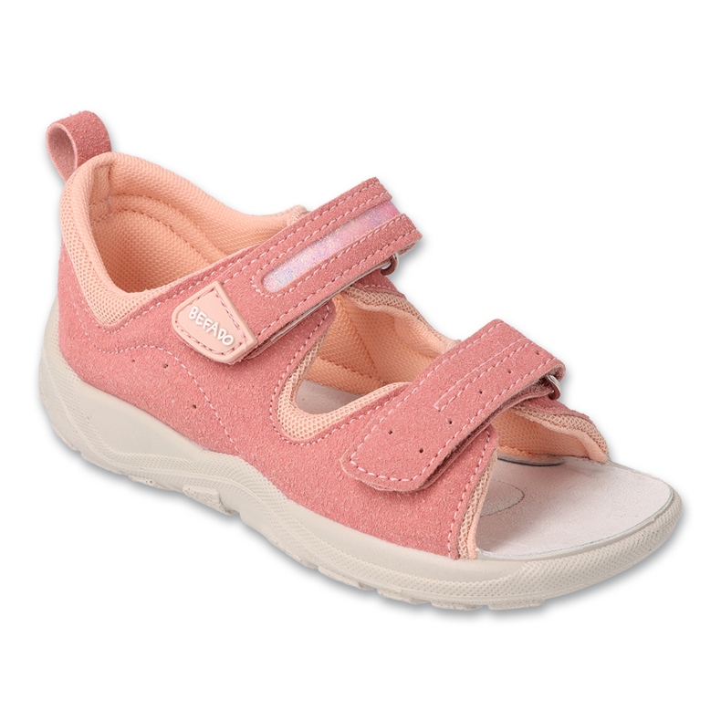 Befado Kindersandalen mit Ledereinsatz 721X025 rosa 1