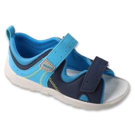Befado Kinderschuhe Ledereinsatz 721x021 blau 1