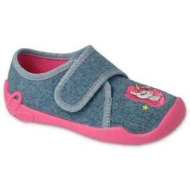 Befado Kinderantschetten 122x016 Grau mit Einhorn 1