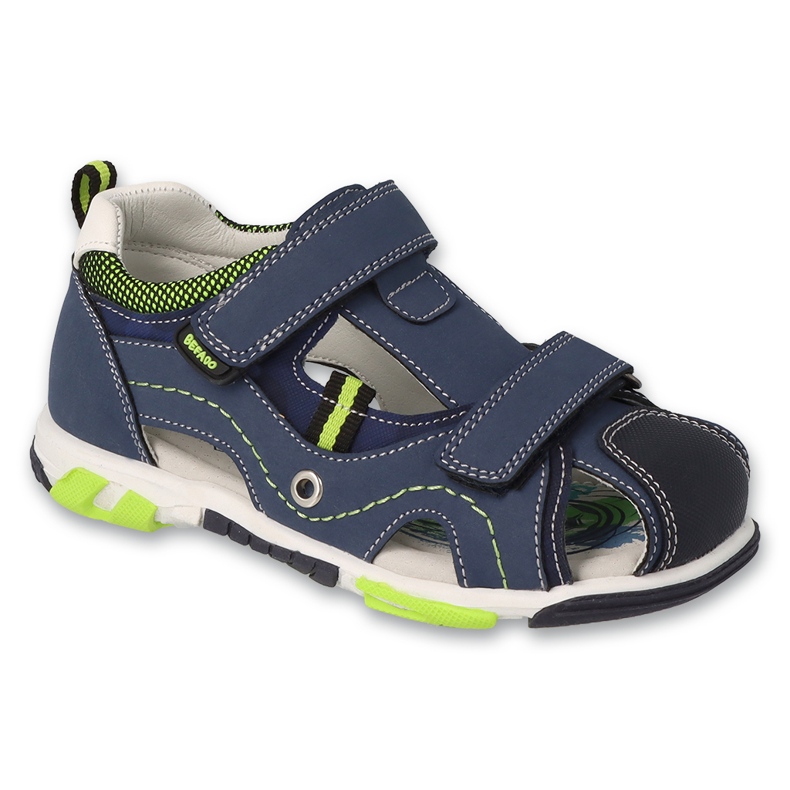 Befado Kindersandalen mit Ledereinsatz 170X088 Marineblau 1