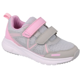 Befado Kindersportschuhe für Klettverschlüsse 516Y404 Grau-Pink 1