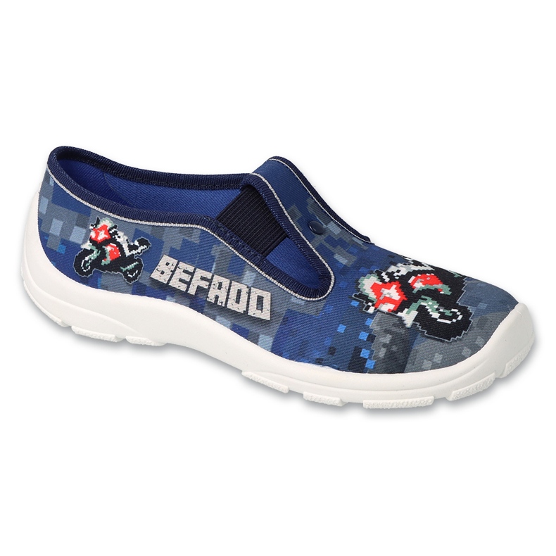 Befado Kinderruhschuhe 975y178 Marineblau Motorradanwendung 1