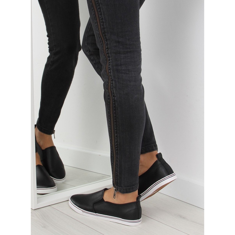 Sneakers slip-on schwarzes gesicht schwarz xl08p Schwarz 1