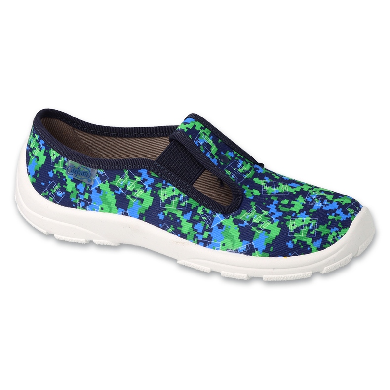 Befado Kinderantscheln 975Y176 Navy-Green-Muster mehrfarbig 1