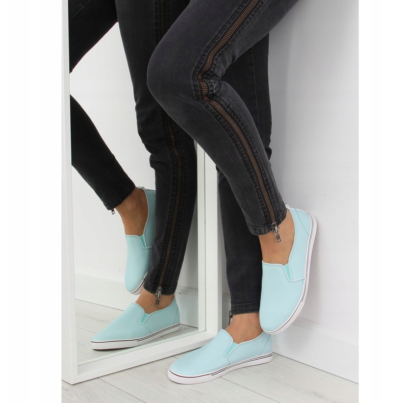 Turnschuhe slip-on blau xl08p L.BLUE 2