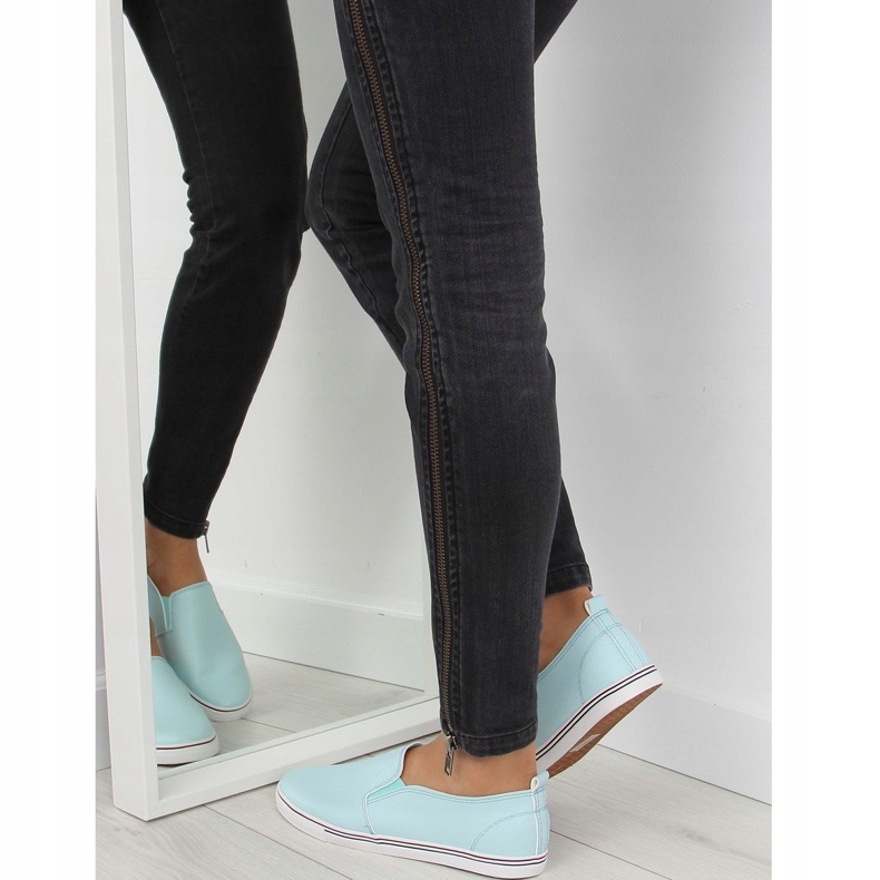 Turnschuhe slip-on blau xl08p L.BLUE 1