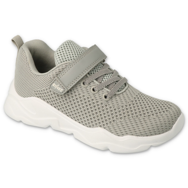 Befado Jugendsportschuhe mit Klettverschluss 516Q200, grau 1