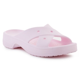Crocs Classic Womens Cross Gurt Flip Flops 210840-6 ZwSW rosa 1
