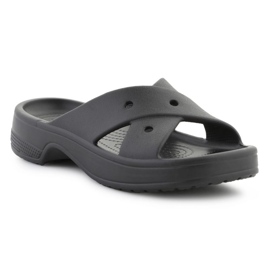 Crocs Classic Womens Cross Gurt Flip Flops 210840-001 schwarz 1