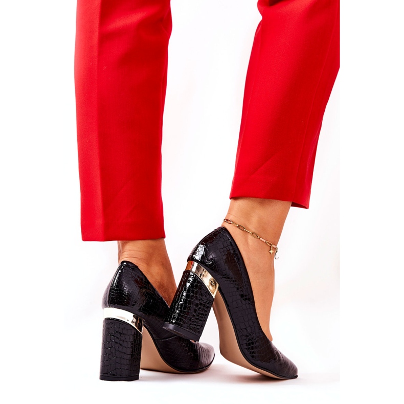 Lewski Shoes Lewski Lederpumpen 3117 Schwarz 4