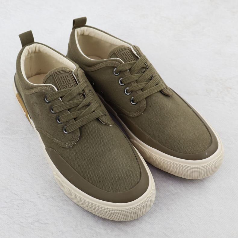 Herren Textile Sneakers Khaki Big Star RR174064 grün 2
