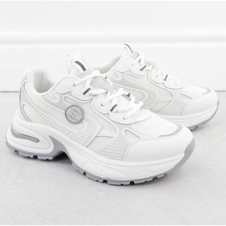 Big Star Frauen Sportschuhe weißer großer Star RR274A191 2