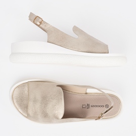 Goodin Goldene bequeme Frauensandalen 2