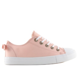 Damenturnschuhe mit Schleife rosa 8935 Rosa 1