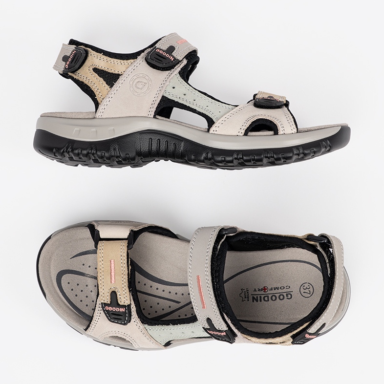 Goodin Mehrfarbige Sportsandalen beige 1