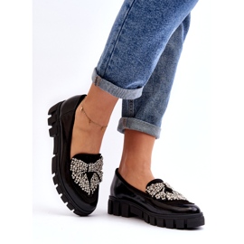 Damen-Lackmokassins Laura Messi 2785 Schwarz 2