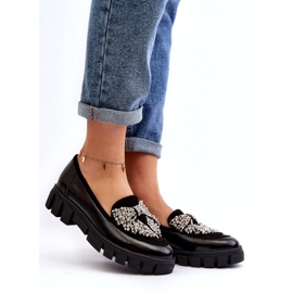 Damen-Lackmokassins Laura Messi 2785 Schwarz 1